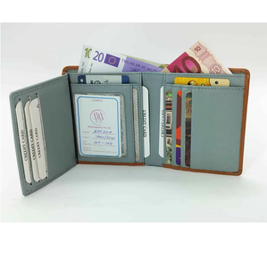Mens Leather <b>Trifold</b> <b>Wallet</b> Long Design Money Holder Snap Closure with Multiple Card Slots and Note Storage - Product Image 1