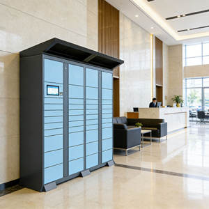 Casillero Inteligente para Paquetes Xinju OEM con Software y Multi-idioma |   Gabinete de Entrega de Paquetes Grandes con Iluminación para Uso en Exteriores - Product Image 3