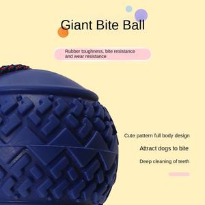 Unzerstörbares interaktives Ball-Kau spielzeug aus Nylon und TPR für aggressive Kau tiere Umwelt freundliches Haustier-Kau spielzeug für Hunde und Katzen - Product Image 4