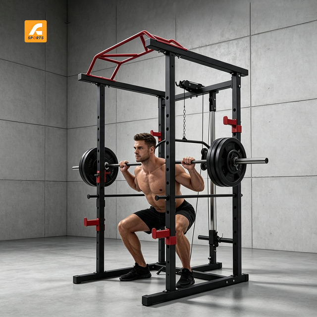 Factory Price Gym Equipment Strength Training Power Cage Multifunctional Squat Rack Power Rack for Gym Home Use