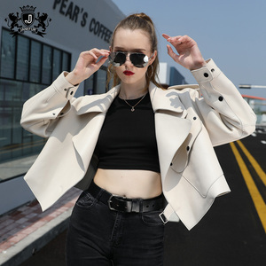 Marchio di moda cappotto <span class=keywords><strong>in</strong></span> vera <span class=keywords><strong>pelle</strong></span> di pecora <span class=keywords><strong>Oversize</strong></span> alla moda giacche di vera <span class=keywords><strong>pelle</strong></span> per le donne - Product Image 3