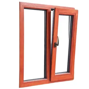 Open Inside Window NFRC Rated Tile 24 Standard Sound-proof Double Tempered Tinted Glass Aluminium Tilt-turn Window