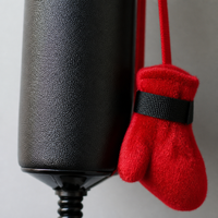 Jouet de boxe interactif pour chat avec base à ventouse et ressort, pour un jeu silencieux