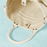 Kunden spezifische Damen Einkaufstasche Mode Mama Wickelt asche Multifunktion ale Leinwand Eimer Handtasche