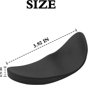 <span class=keywords><strong>Repose</strong></span>-poignets ergonomique en silicone noir et blanc pour <span class=keywords><strong>souris</strong></span> avec support pour la paume et la main – En stock - Product Image 4