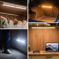 Veilleuse LED sans fil rechargeable USB Joystar 2026 à détecteur de mouvement, 20-30 cm, pour armoire de cuisine et penderie – Grande Vente