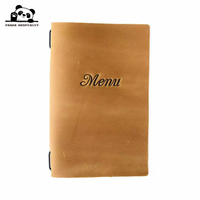 Couverture de menu pliable personnalisée pour restaurant avec gaufrage, dossier de menu de café pour bar, menu de boissons