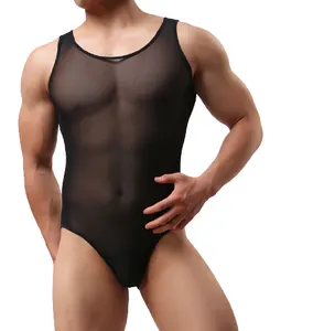 Venta al por mayor leotardo tanga de hombres-Ropa interior Sexy Gay para hombre, traje de baño elástico, Tanga, moda 2022