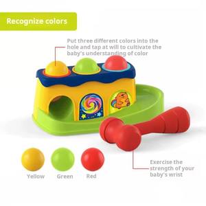 Enfant en bas âge balle battant infantile en plastique marteau balle jeu frappe jouet balle goutte jouets éducatifs - Product Image 4