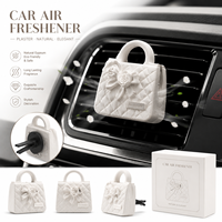 Diffuseur de parfum pour voiture à clipser sur grille d'aération, style luxe, en gypse, évaporation naturelle, cadeau promotionnel, décoration, diffuseur de voiture