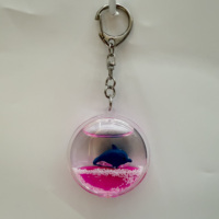 Llaveros de Plástico Líquido Personalizados, Regalo Promocional y Souvenirs, Colgante Decorativo Colorido con Lindos Flotadores 3D