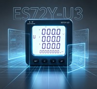 EASTSONG ES72Y-U3 Medidor de Energía Trifásico CA 72x72mm 1000V kWh LCD LED RS485 Modbus Precisión 0.5 Medidor de Panel IP65