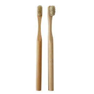 <span class=keywords><strong>Cepillo</strong></span> de Dientes Ecológico 100% Libre de Plástico, Compostable, Natural, Biodegradable, con Cerdas de Jabalí, Crines de Caballo y Bambú - Product Image 1