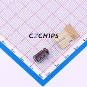 Condensador Electrolítico de Aluminio de Montaje Pasante UPW1C101MED1TD, D6.3xL11mm, 100uF, 20%, 16V, 188.5mA-120Hz - Product Image 1