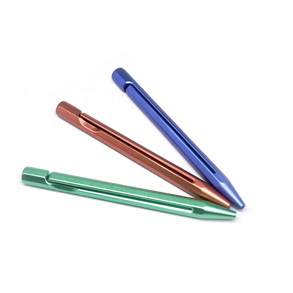 Özel tasarım paslanmaz çelik pirinç bakır CNC üretimi parça için dolma kalem pirinç kalem gövdesi ve Metal kalem kutusu içerir