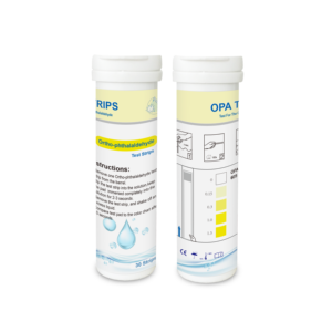 Vente flash : bandelettes de <span class=keywords><strong>test</strong></span> pour la détection de la concentration d'OPA (ortho-phthalaldéhyde) à usage domestique ou hospitalier - Product Image 1