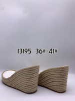 Espadrilles à semelle haute pour femmes Semelle en jute Sandale Semelle de chaussure pour femmes