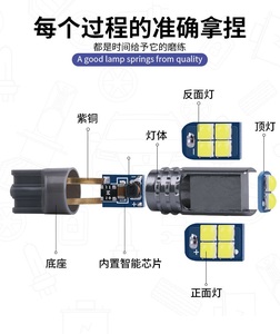 Jok mobil หลอดไฟ LED 3030 10SMD, ใหม่ T10อุปกรณ์ตกแต่งรถยนต์อเนกประสงค์12V สำหรับ<span class=keywords><strong>รถ</strong></span>ยนต์ทุกคัน - Product Image 3