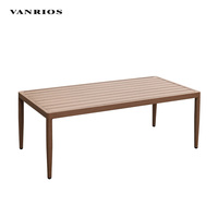 VANRIOS meubles d'hôtel de luxe coussin en aluminium confortable table basse siège sectionnel canapé ensemble jardin pour l'extérieur
