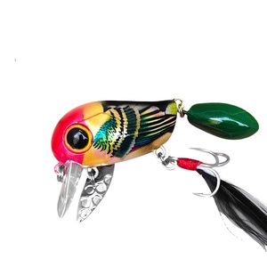 Leurre de pêche Crankbait Raylor 60mm 5.3g Micro Lumineux Imprimé en 3D pour Eau Douce, type Wobble Bass <span class=keywords><strong>Trout</strong></span>, avec Hameçon, Non Peint - Product Image 1