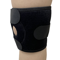 Genouillères de fitness ajustables en néoprène noir, respirantes, qualité supérieure, protection complète, vente en gros d'usine