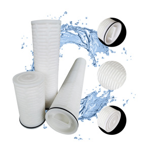 Élément filtrant à haut débit en polyester de haute qualité, fourni directement par l'usine, cartouches filtrantes plissées pour la collecte de poussière - Product Image 1