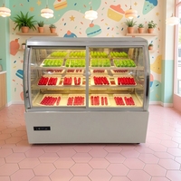 Vitrine Réfrigérée à Température Unique pour Gâteaux, Idéale pour les Boutiques de Pâtisserie