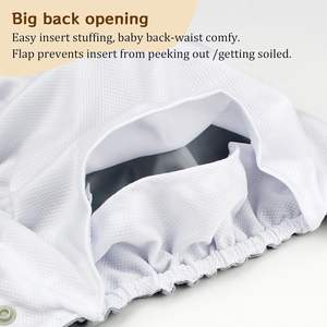 Ventes en gros de couches lavables réutilisables pour bébés, couches en tissu à une poche - Product Image 3