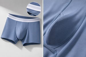 <span class=keywords><strong>Boxer</strong></span> da Uomo in Cotone e Spandex a Vita Media, Morbidi, Traspiranti, ad Asciugatura Rapida, Freschi, Senza Risalenti, per Uso Quotidiano, Sport e Palestra - Product Image 3