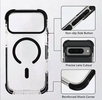 Funda Transparente Anti-Caídas Magnética de Acrílico 3 en 1 con Moldeo por Inyección para Google Pixel 11/11 Pro/11 Pro XL