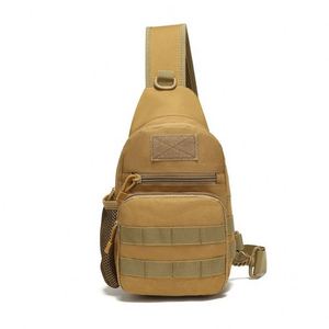 Sac bandoulière Oxford de camouflage pour la chasse en extérieur, grande poche dissimulée, sac de poitrine à bandoulière unique avec poche pour bouteille - Product Image 1