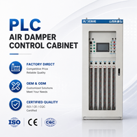 Panel de Control Automático PLC para Puertas de Aire, Gabinete de Sistema de Ventilación Industrial con Controlador Lógico Programable y Pantalla HMI