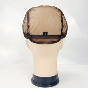 Gorro de peluca de malla de encaje completo, hecho a mano con base de cuero, estilo clásico, ajuste amplio - Product Image 3