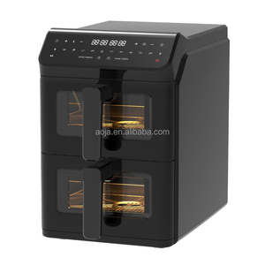 Аойя 9,5 л 12 л 11,5 л, 850 Вт + 1550 Вт, хорошая цена, цифровая смарт-фритюрница без масла с ЖК-дисплеем, две корзины, фритюрницы - Product Image 6