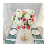 Bouquet de roses blanches et roses romantiques et rêveuses, fleurs artificielles faites à la main, centre de table de mariage, haute simulation en mousse PE