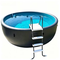 Großer Drop-Stitch-Aufstellpool Komplettset mit Poolzubehör für den Garten