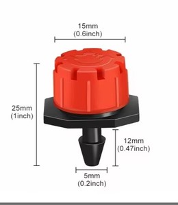 대링피쉬 8홀 조절식 저압 플라스틱 점적 관수 이머터 드리퍼 (온실용) - Product Image 4