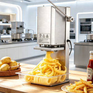 Coupe-pommes en spirale, machine à faire des chips de pommes de terre automatique à usage commercial, montée sur table - Product Image 1