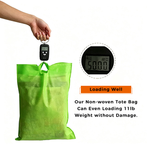 Bolsa <span class=keywords><strong>de</strong></span> Compras Plegable Reutilizable y Ecológica <span class=keywords><strong>de</strong></span> <span class=keywords><strong>Tela</strong></span> No Tejida con Corte en D, Tipo Bolso <span class=keywords><strong>de</strong></span> Mano Reciclable para Supermercado - Product Image 5