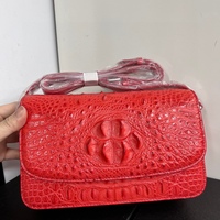 Sac bandoulière en cuir de crocodile avec poignée supérieure, sac de travail, sac de soirée, sac bandoulière pour femme en cuir de crocodile