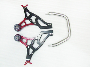 Support de roue arrière de moto en alliage d'aluminium, pour le stationnement et la réparation de mobylette - Product Image 2