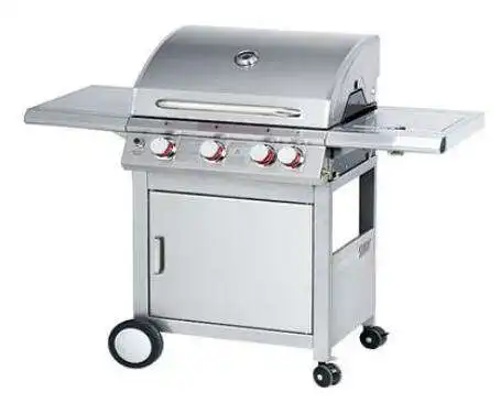 Tuinfeest Grill Rvs Zware Dubbele Cover Infrarood Brander Trolley Gas Grill