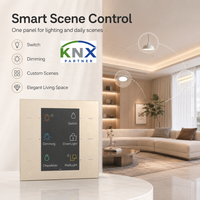 Interrupteur KNX, contrôle de l'éclairage de toute la maison, panneau tactile AI, système de maison intelligente KNX, automatisation domestique, interrupteur mural tactile pour bureau, hôtel