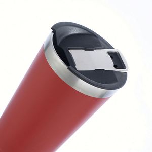 Gobelet isotherme double paroi en acier inoxydable 304 de 17 oz, le plus vendu, écologique, durable, avec revêtement poudré mat, pour café et bière, avec couvercle - Product Image 3