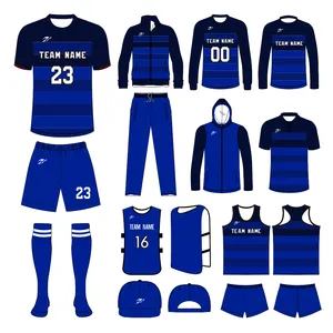2023-2024 produk laris jersey sepak bola sublimasi logo kustom set seragam sepak bola kualitas baik cepat kering