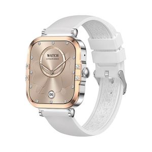 Karen M jam tangan pintar pelacak kebugaran, jam tangan pintar pelacak kebugaran layar AMOLED 1.75 inci, baterai HD 260mAh, mode olahraga panggilan BT untuk wanita - Product Image 6