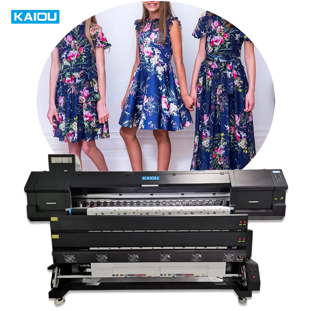 Machine numérique industrielle textile grand format pour traceur de chemises/jersey epson 2/4/8 tête imprimante à sublimation thermique grand format