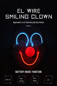 Échantillon gratuit Halloween Noël Allumer EL Masque LED <span class=keywords><strong>Purge</strong></span> Masque pour <span class=keywords><strong>la</strong></span> Fête Costumée - Product Image 6