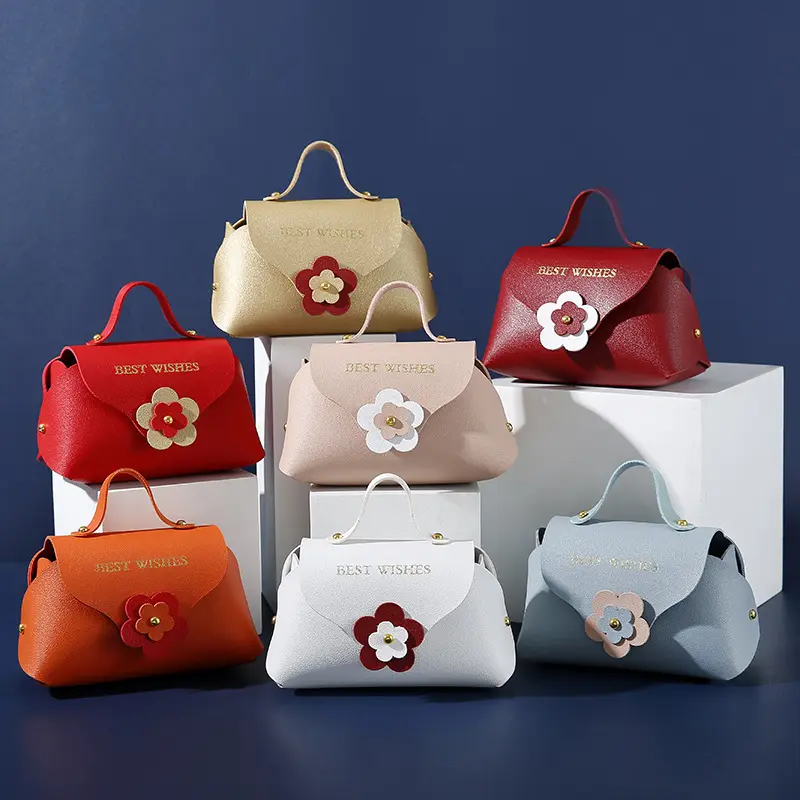 Neue kreative Verpackung Leder Geschenk box Kleine Ledertasche Candy Box Hochzeits bevorzugung sbox Großhandel