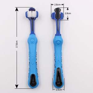 Ideas de nuevos productos 2024, gran oferta, cepillo de dientes para perros con cabeza de tres lados, limpieza bucal, cepillo de dientes para mascotas para limpieza de mascotas - Product Image 6